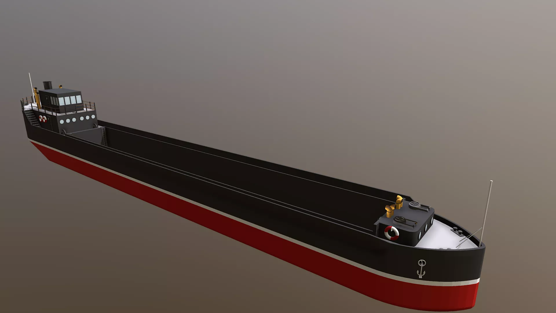 Amar Hopper Barge Free 3D model