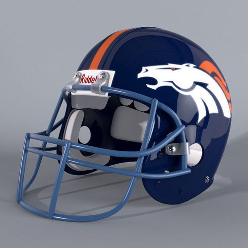 NFL Helmets Pack 3D Model MAX OBJ 3DS FBX C4D LWO LW LWS