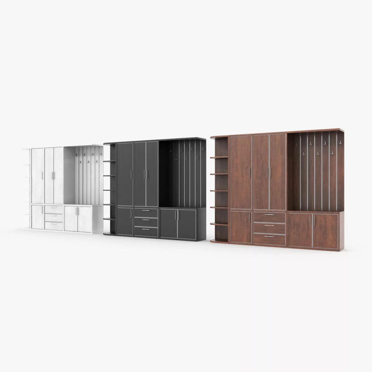 Cloakroom Low-poly 3D model
