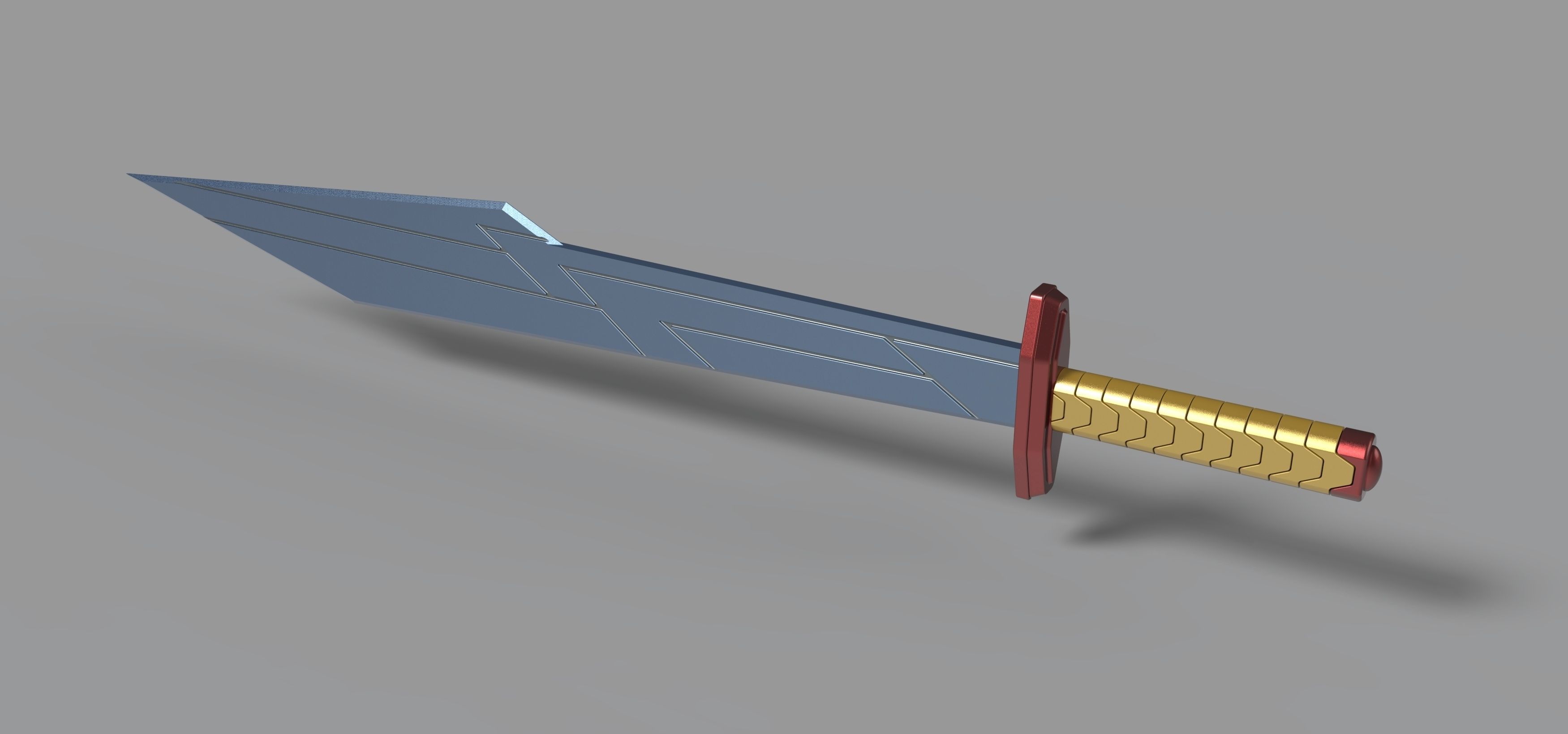 Thors second sword from Thor Ragnarok 3D model_5