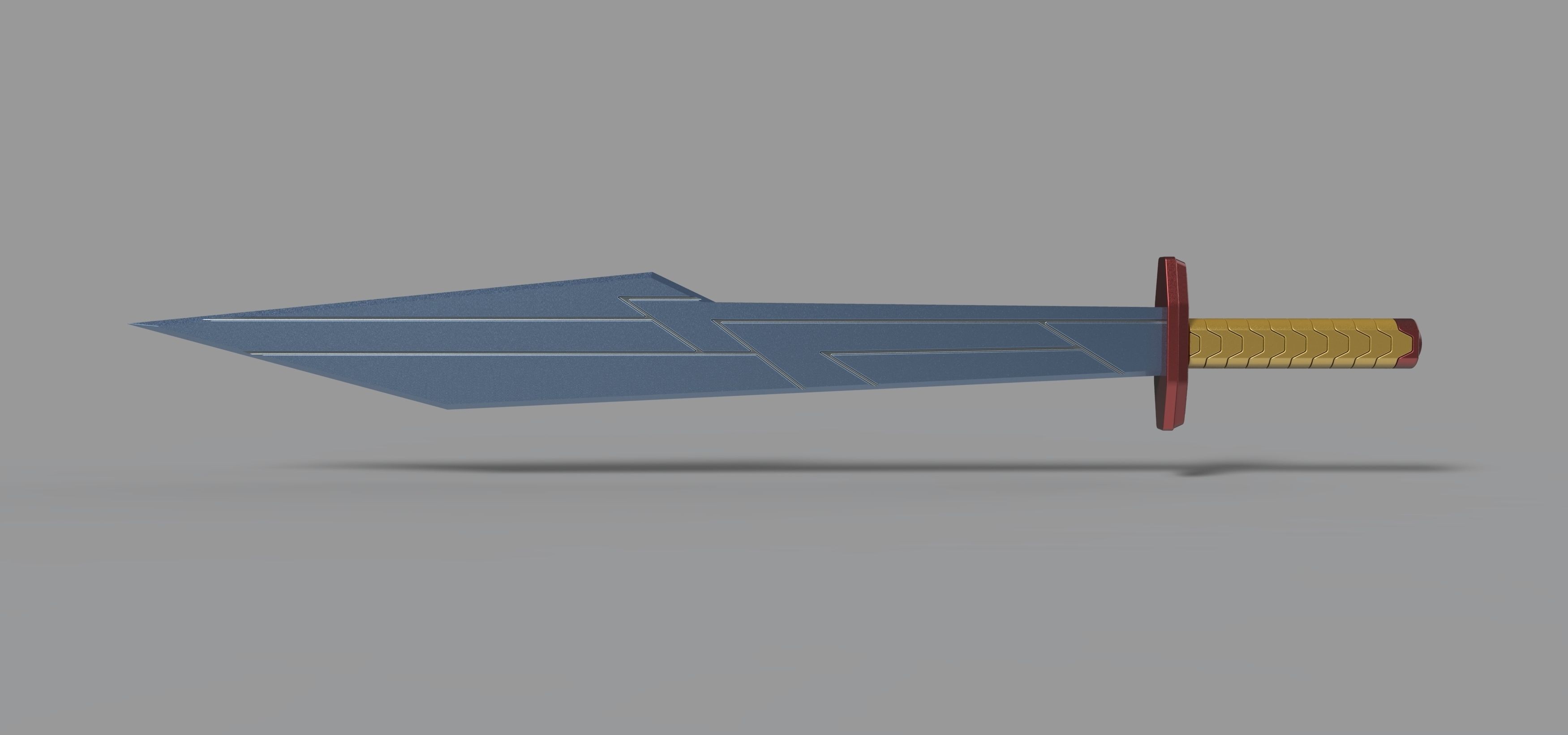 Thors second sword from Thor Ragnarok 3D model_2