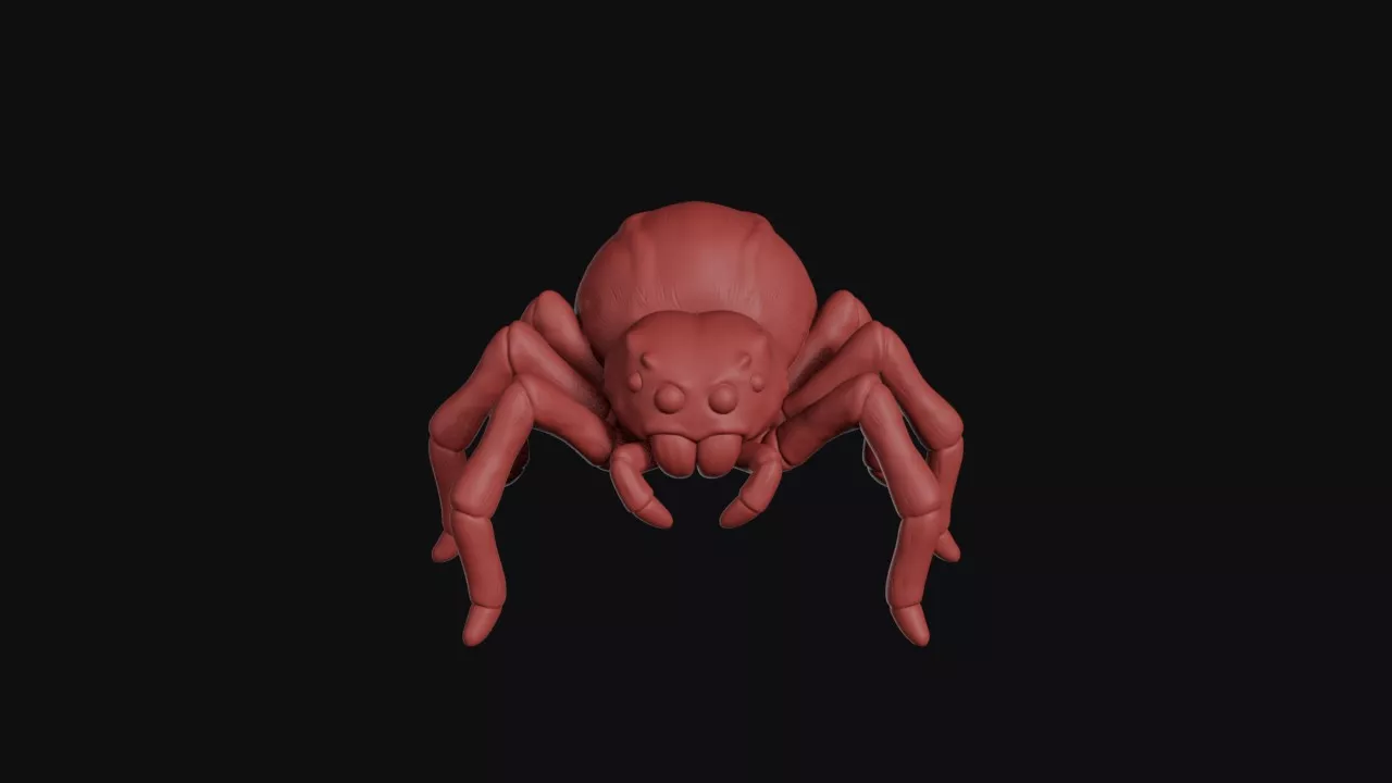 Giant Eight Eyed Spider 3D print model