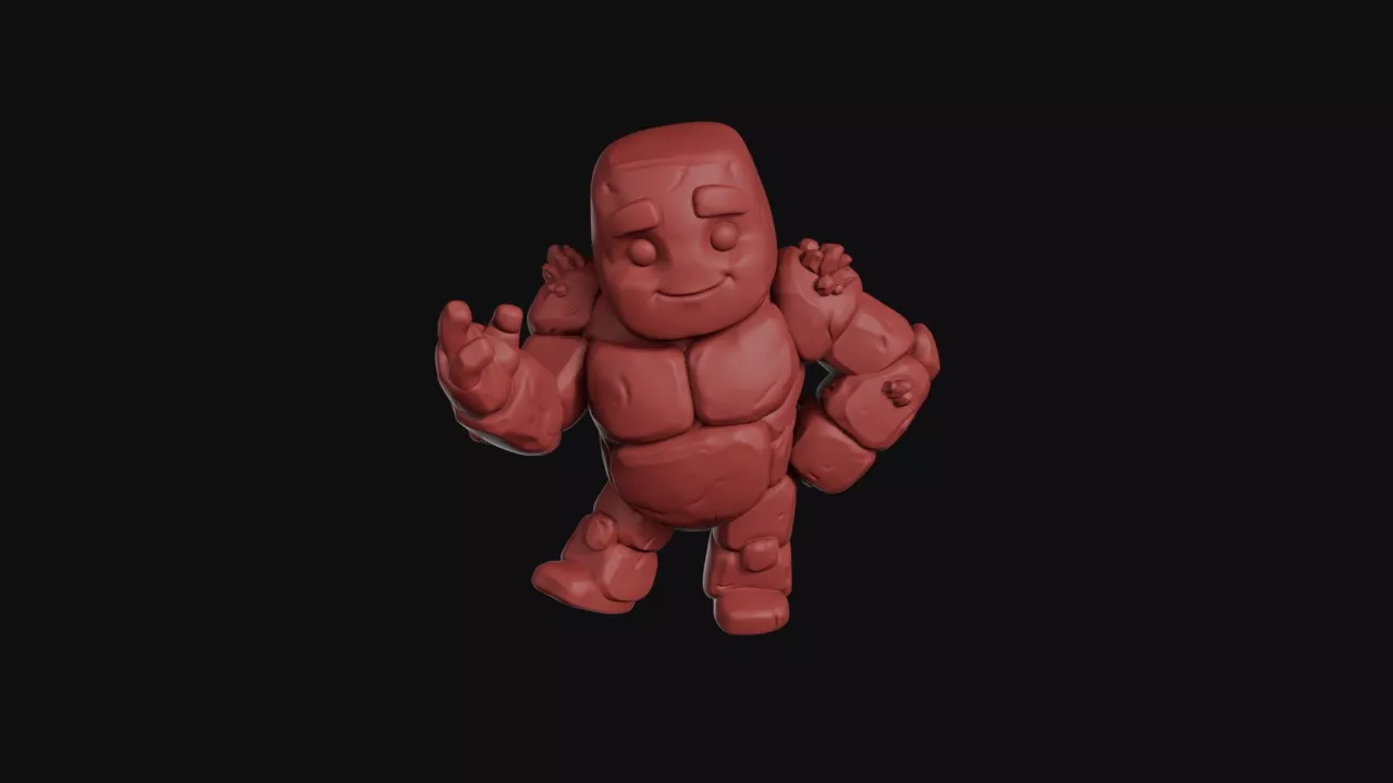 Muscular Blank Faced Brute 3D print model