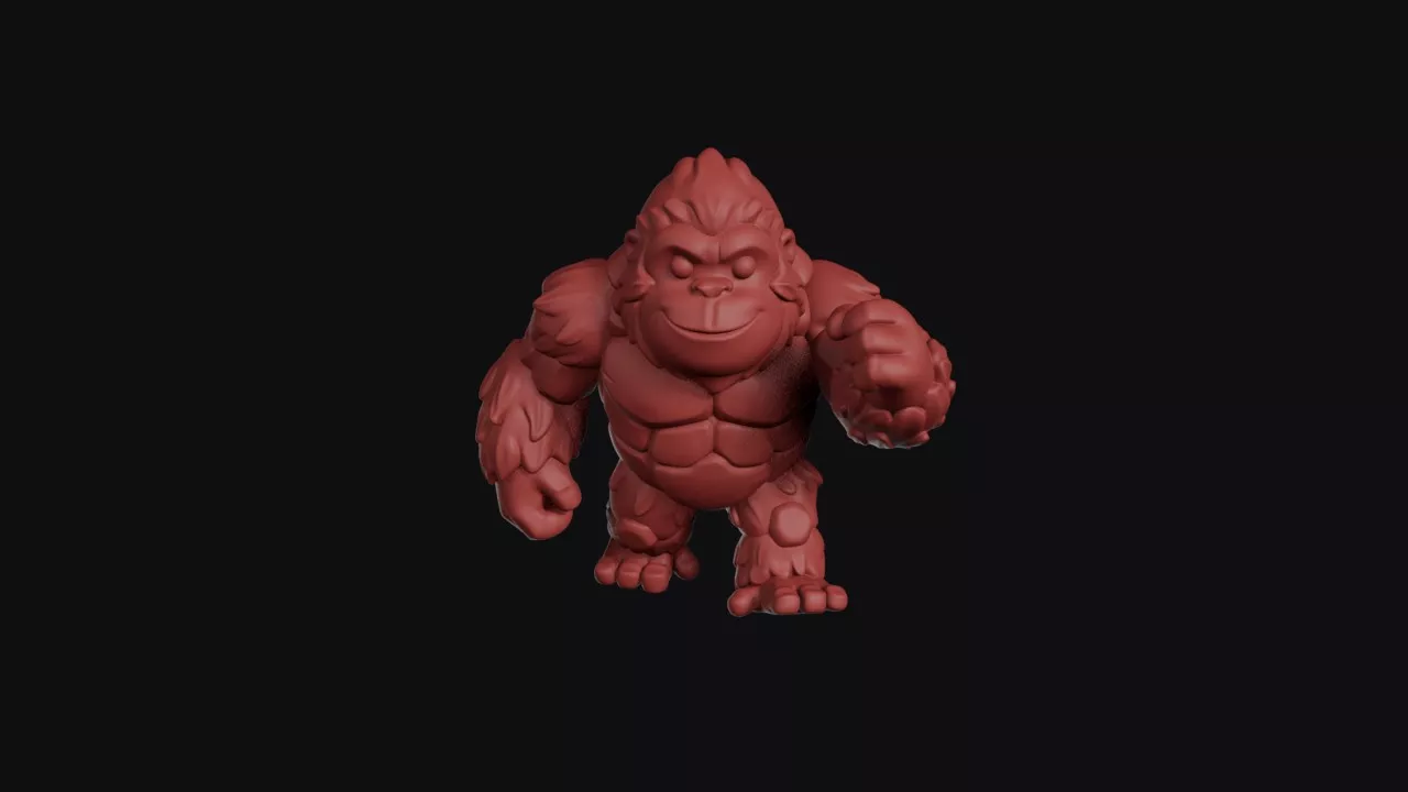 Stone Plated Gorilla Brute 3D print model