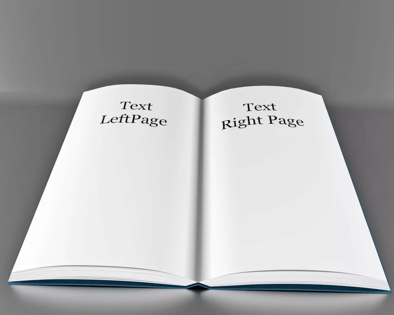 Book Open 3D model