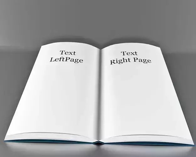 Book Open 3D model