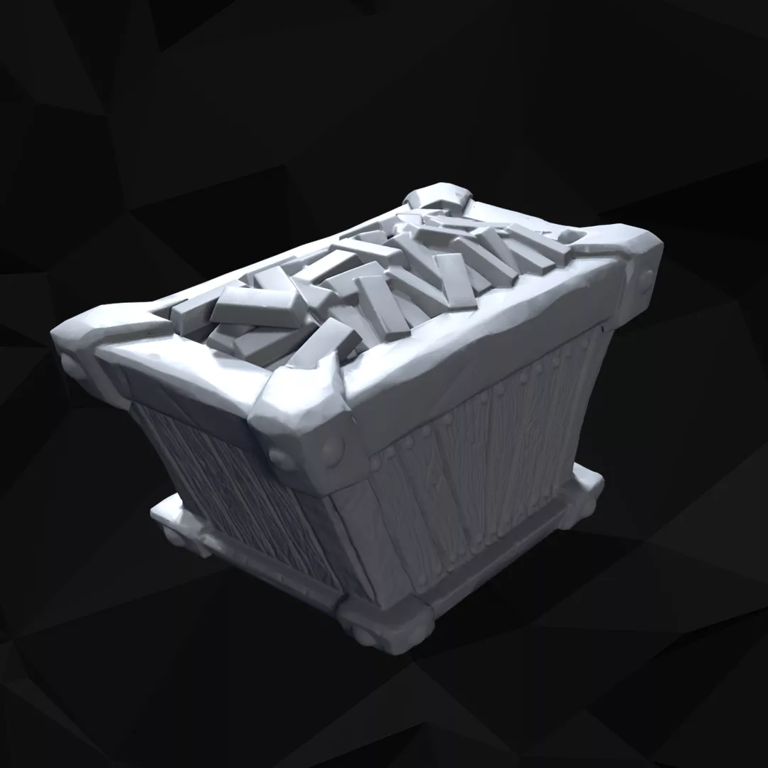 Fantasy Metal Storage Tabletop Scenery 3D print model