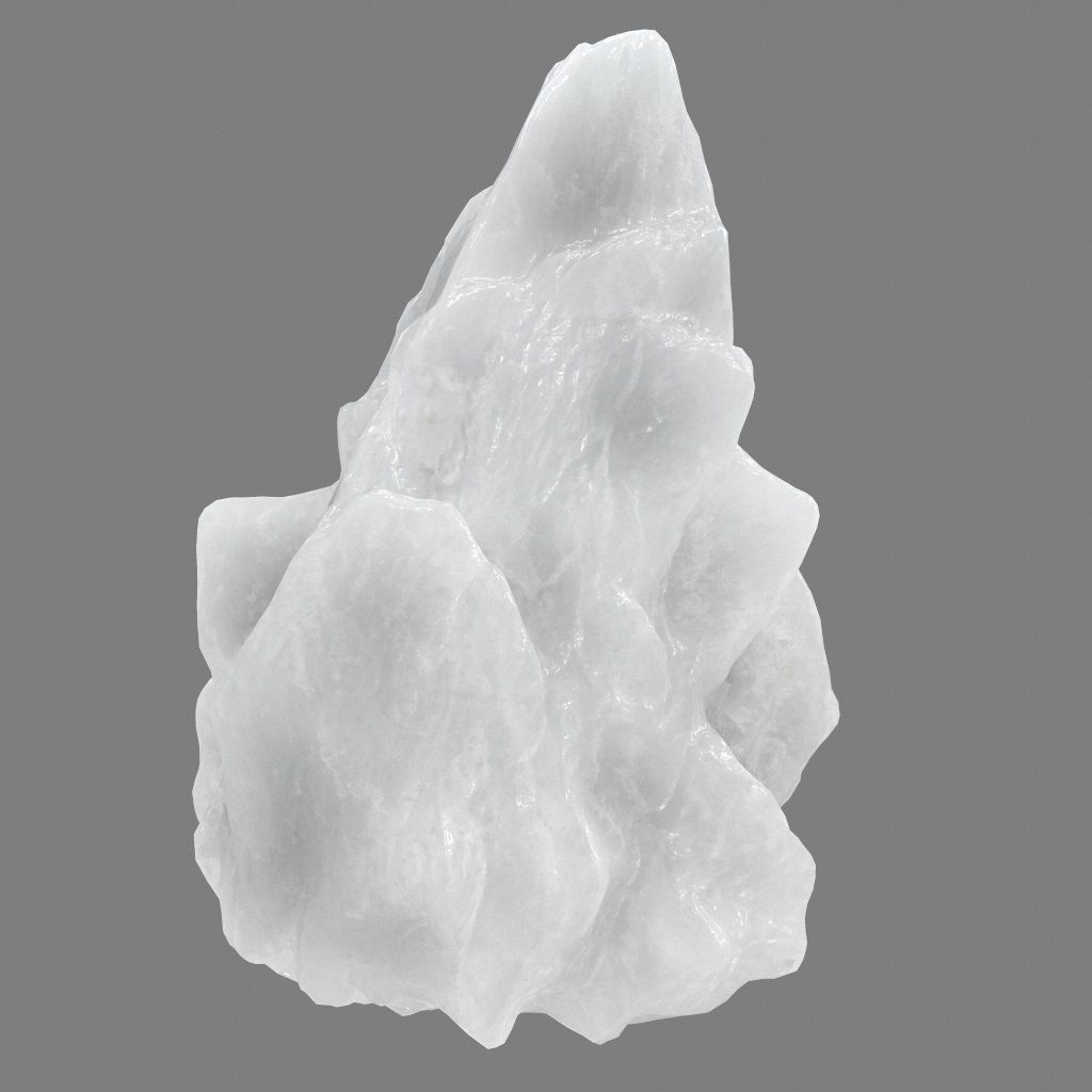 ice rock Low-poly 3D model_5