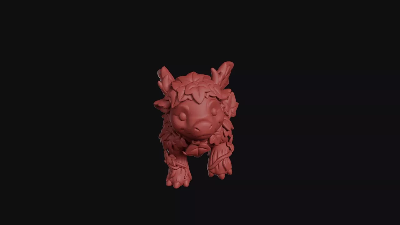 Leafy Forest Dragon With Leaf Wings 3D print model