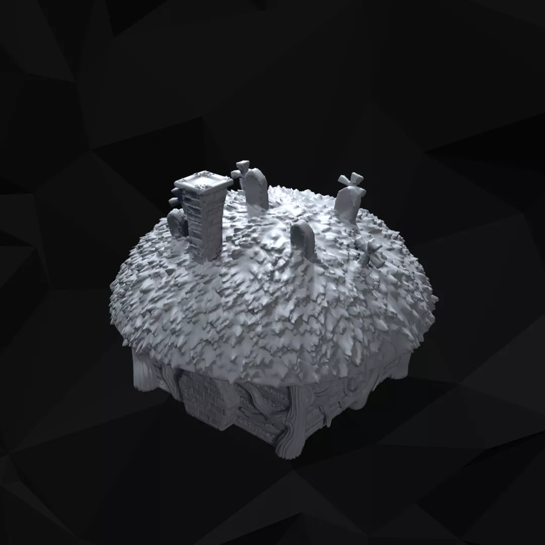 Medieval Fantasy Town 4 03 Tabletop Terrain 3D print model