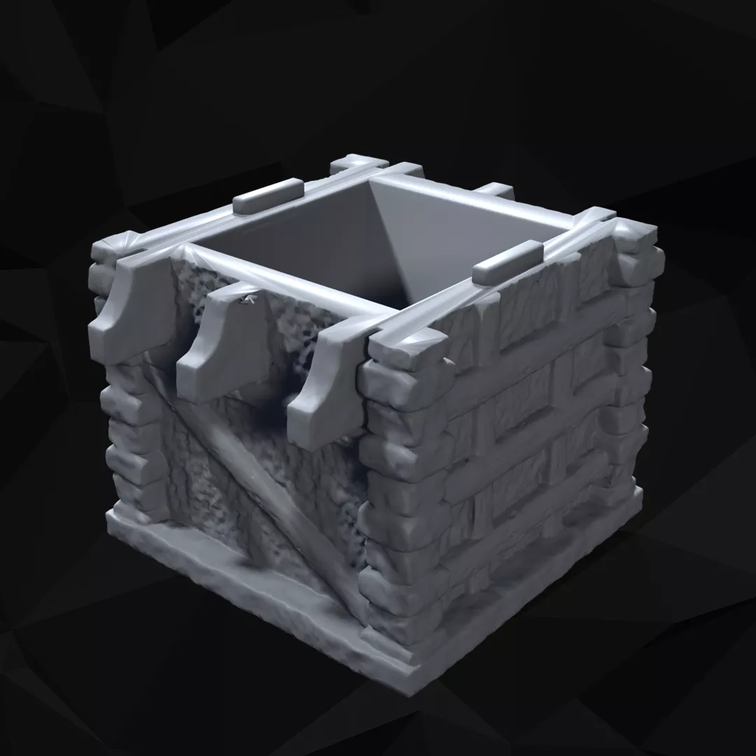 Stylized Middle Ages Part 4 09 Tabletop Terrain 3D print model