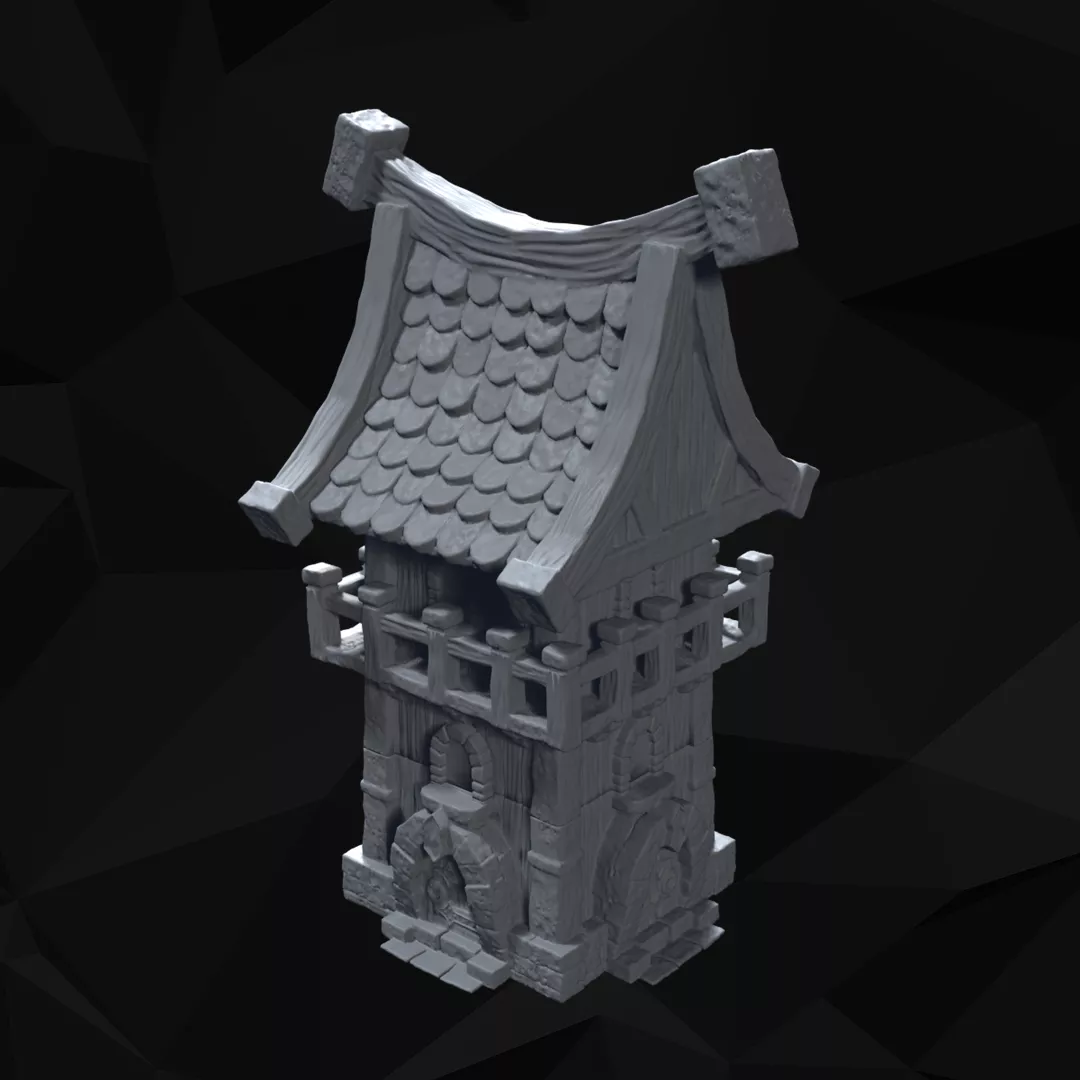 Dwarven Architecture 06 Tabletop Terrain 3D print model