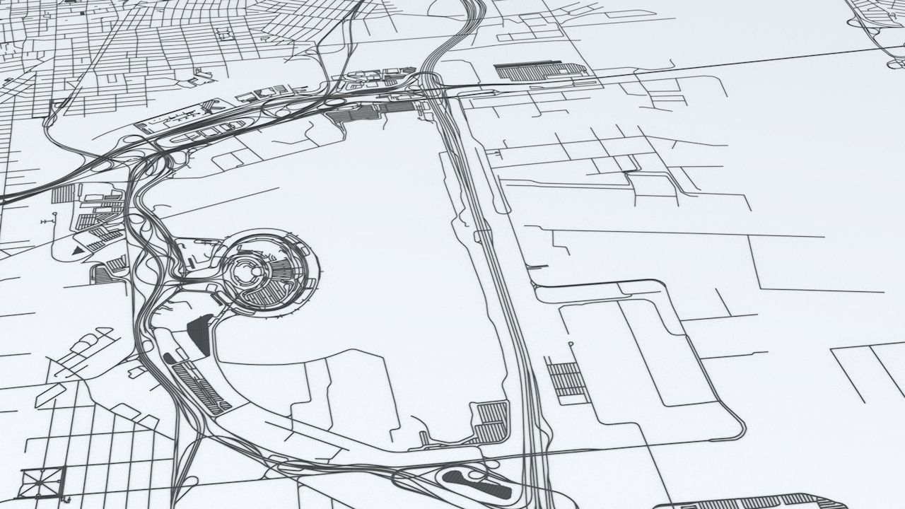 New York City 5 Boroughs Jersey Newark Road Network and Streets 3D model_4