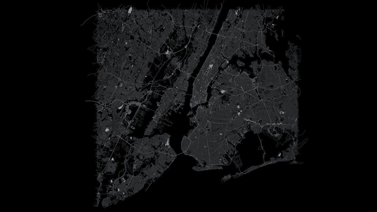 New York City 5 Boroughs Jersey Newark Road Network and Streets 3D model_8