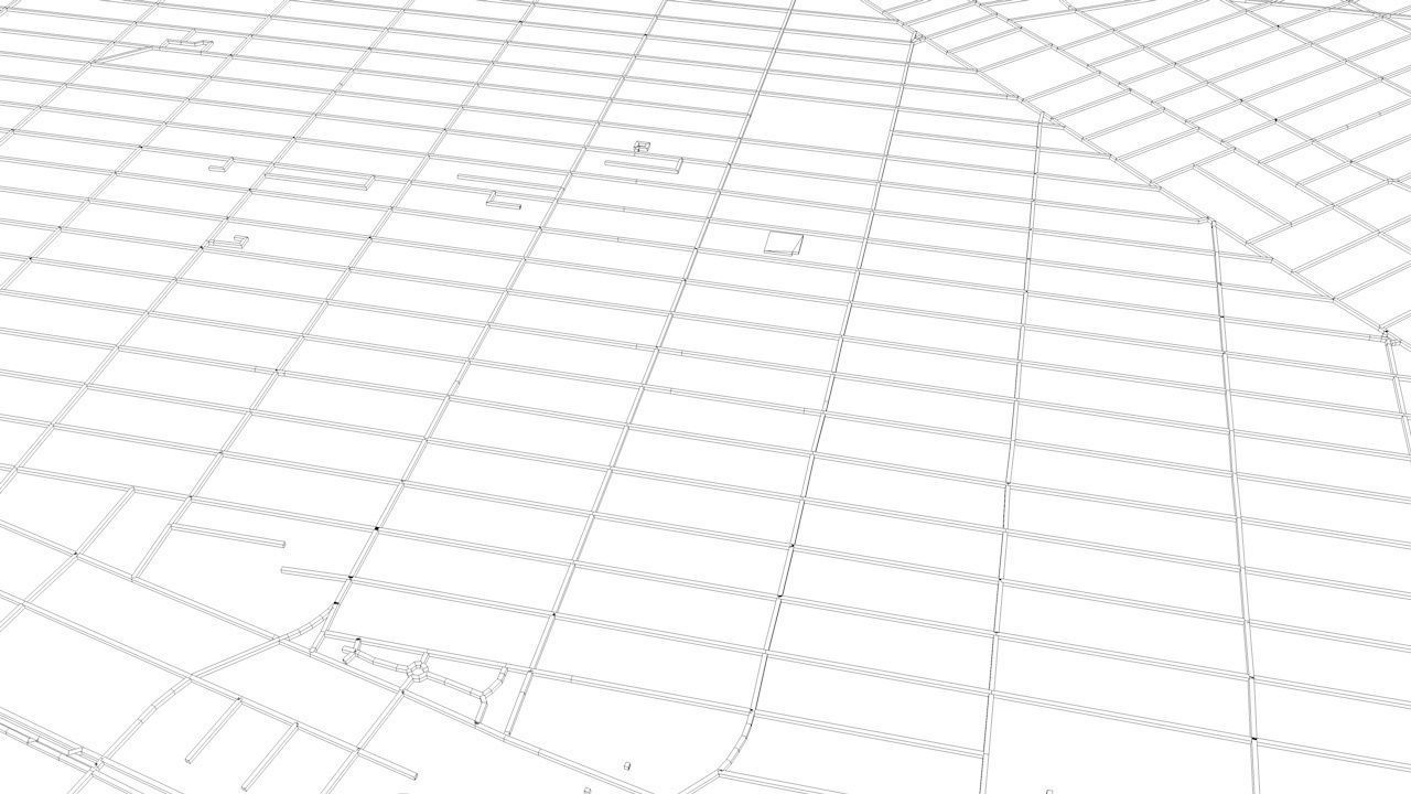 New York City 5 Boroughs Jersey Newark Road Network and Streets 3D model_11