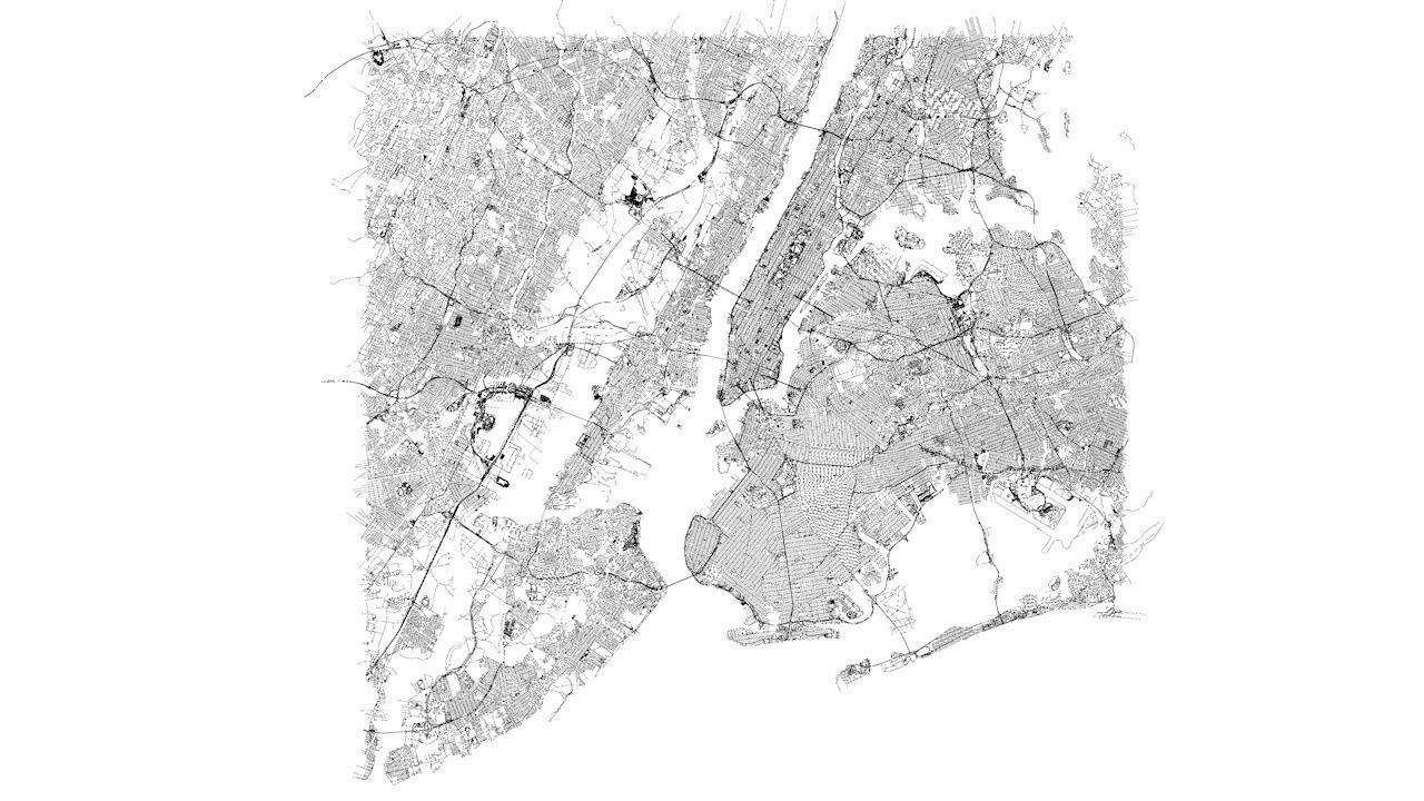 New York City 5 Boroughs Jersey Newark Road Network and Streets 3D model_9