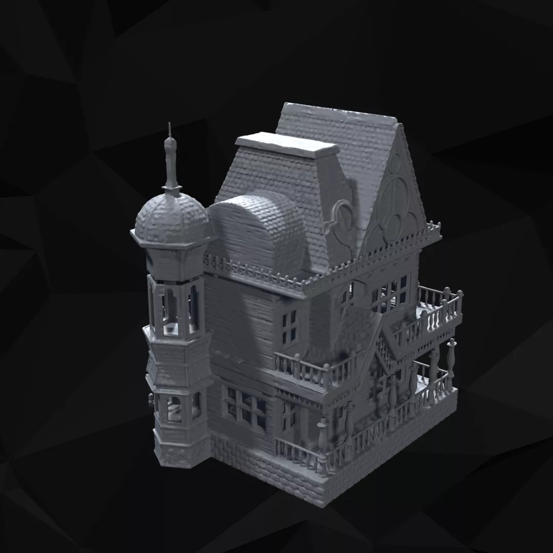 Medieval Brothel Tabletop Terrain 3D print model
