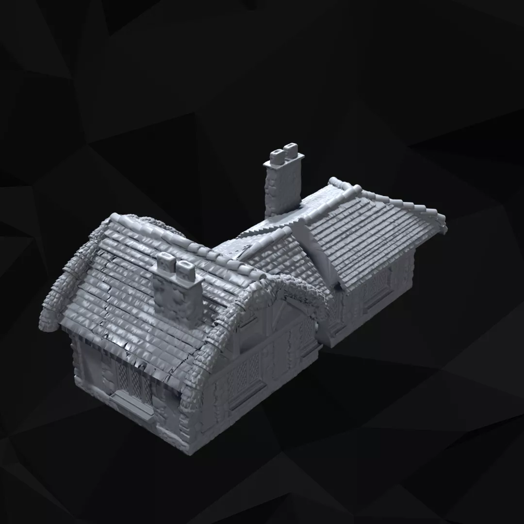 Halfling Shire Village 03 Tabletop Terrain 3D print model