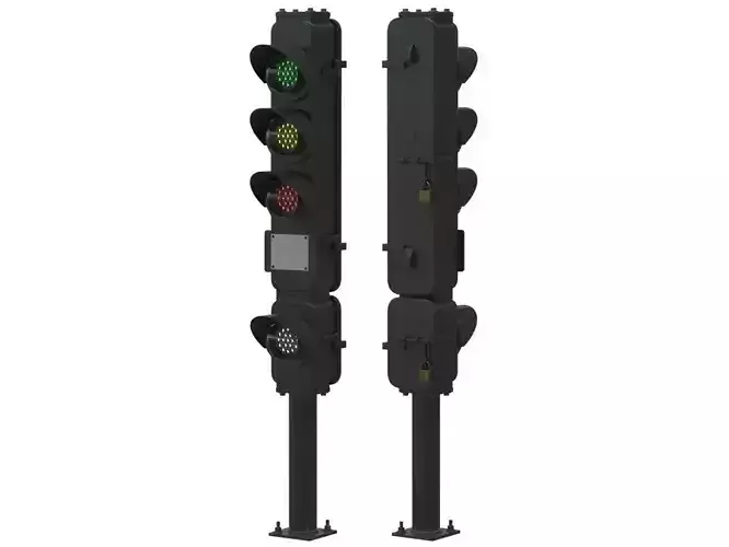 Subway Signal Light 3D model