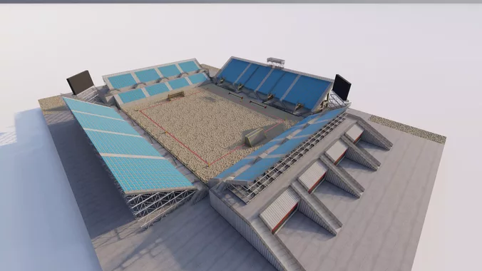 Beach Football Stadium-beach American football
