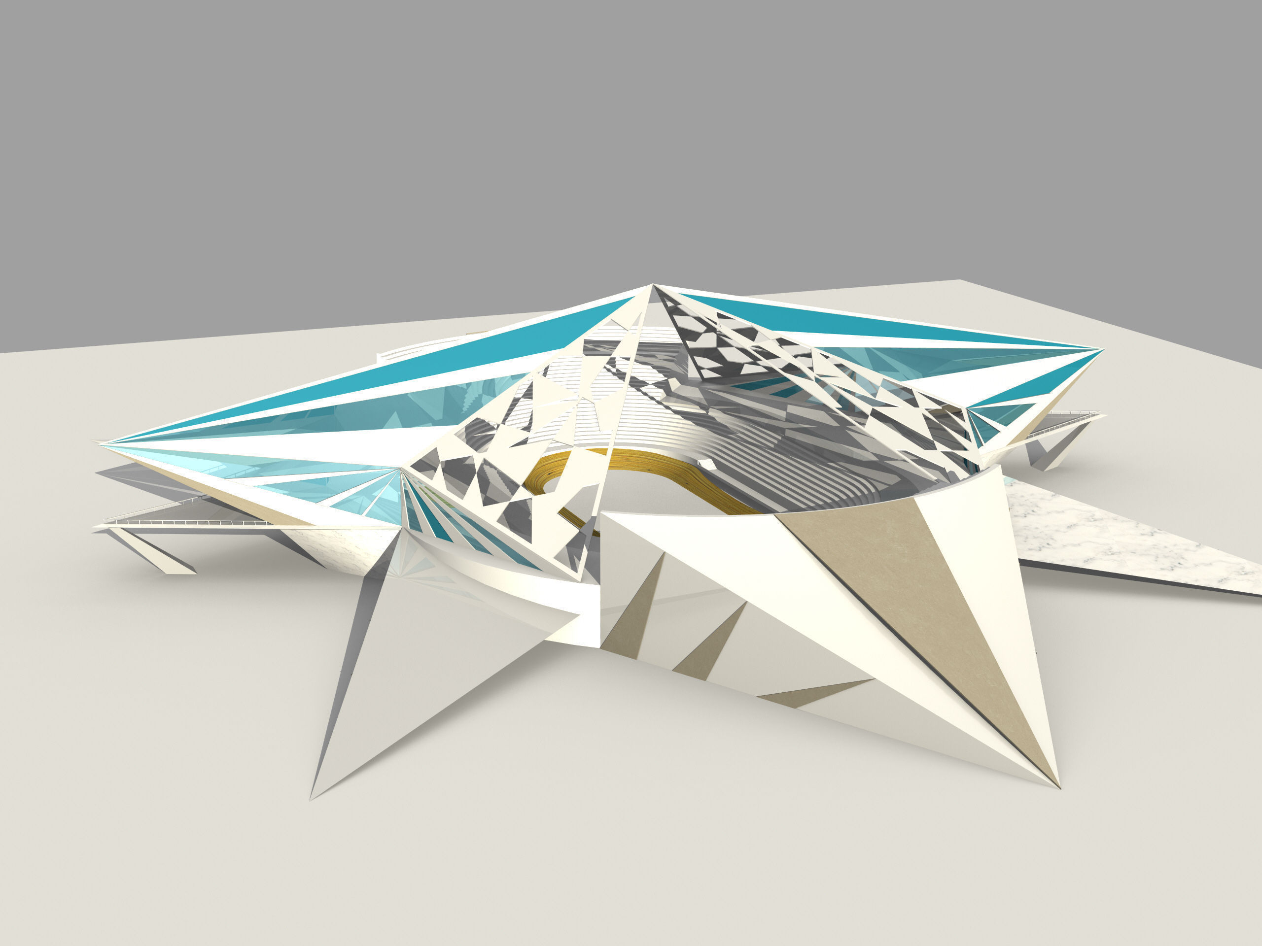 Velodrome 2114 Free low-poly 3D model_8