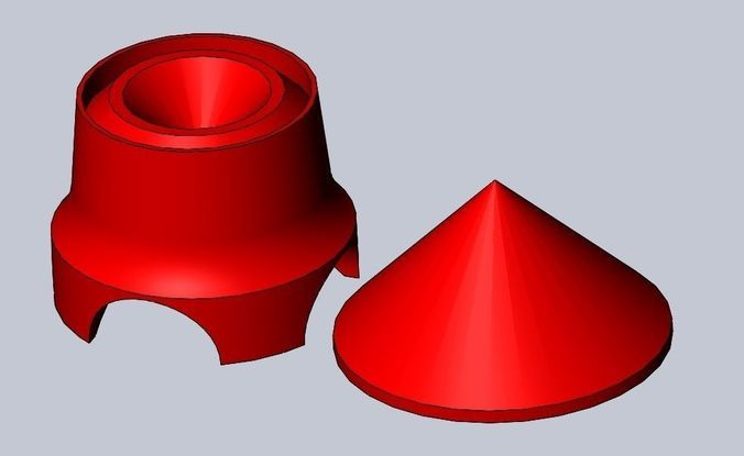 Toilet Paper Roll Rocket 3D print model