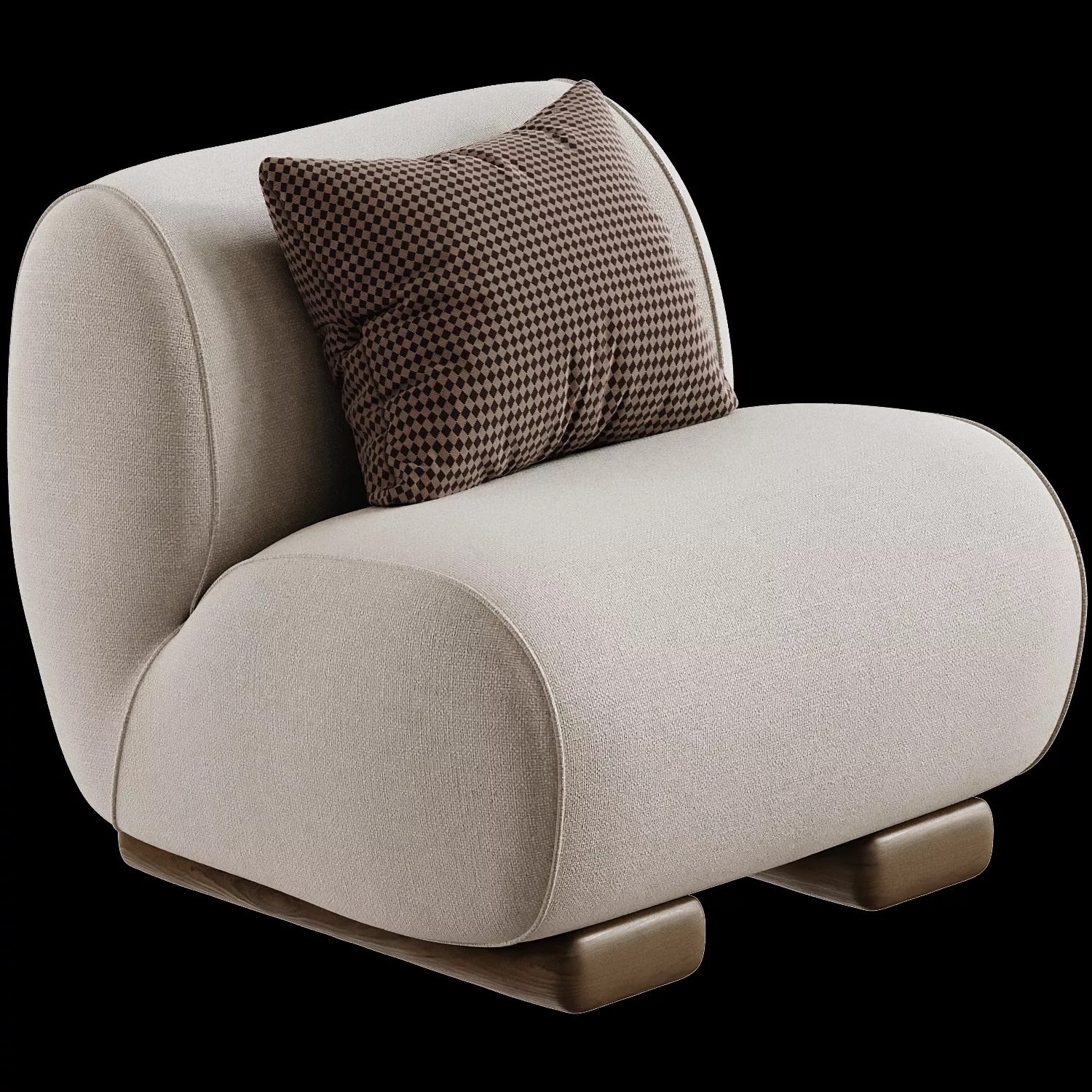 Wallaby Armchair by Danielli Studio 3D model
