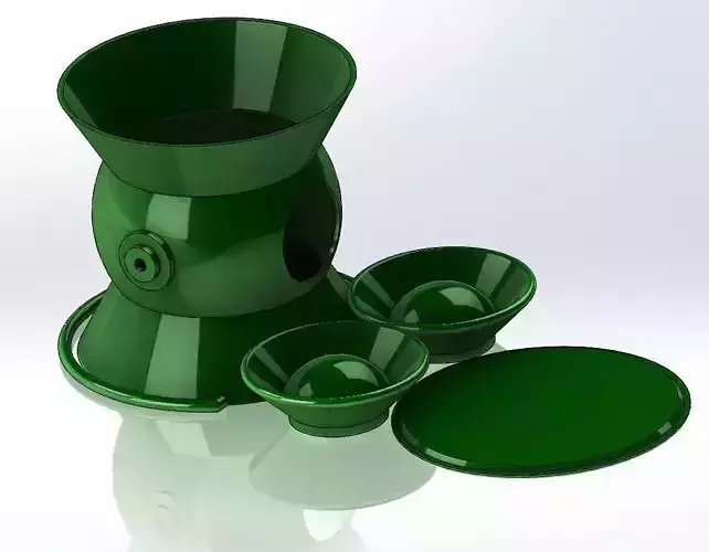 Green Lattern Lamp 3D print model