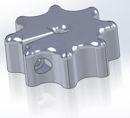 Knob for Round Shafts 3D print model