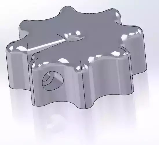 Knob for Round Shafts 3D print model