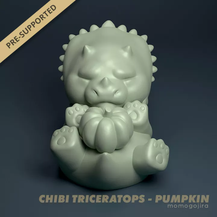 Chibi Triceratops 3D print model