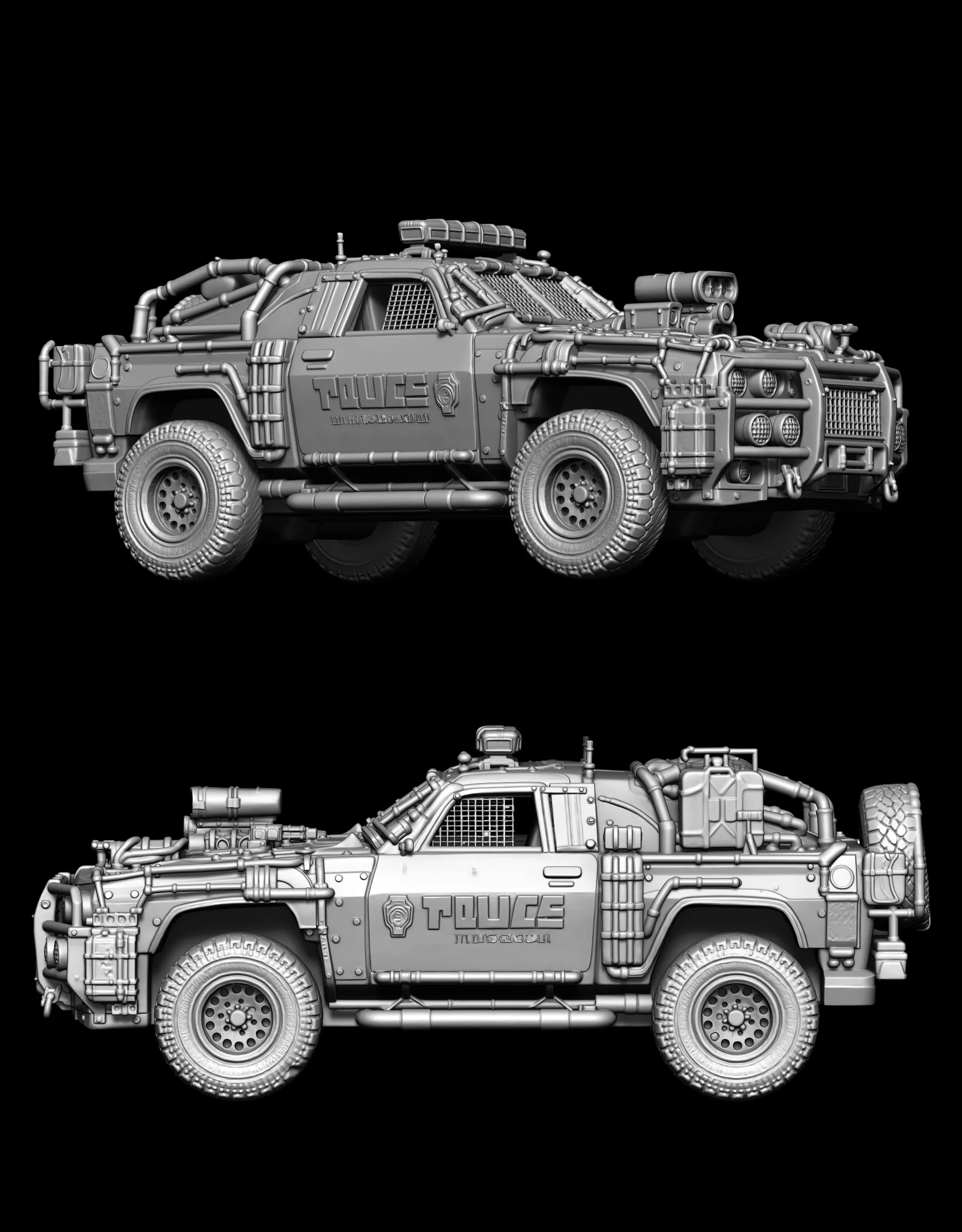 Police car 3D print model