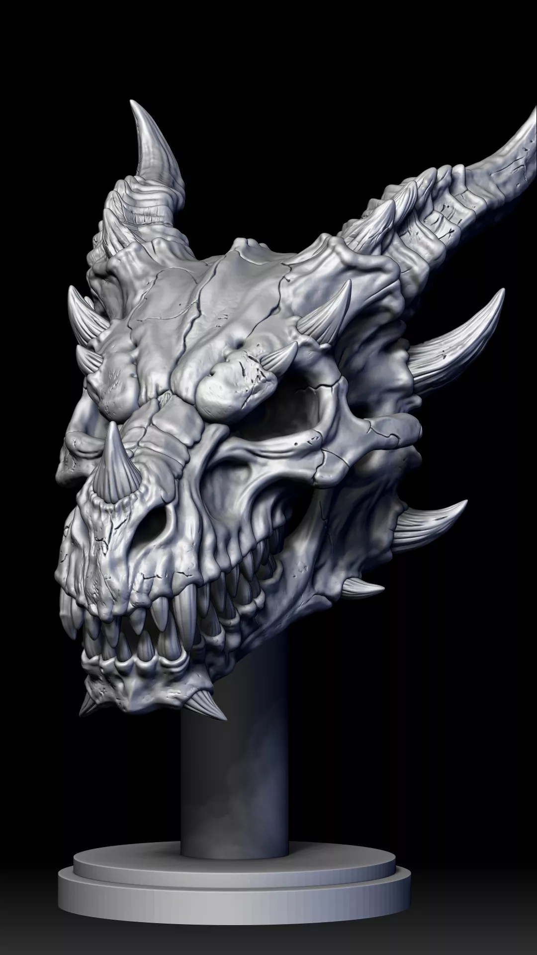 dragon skull 3D print model