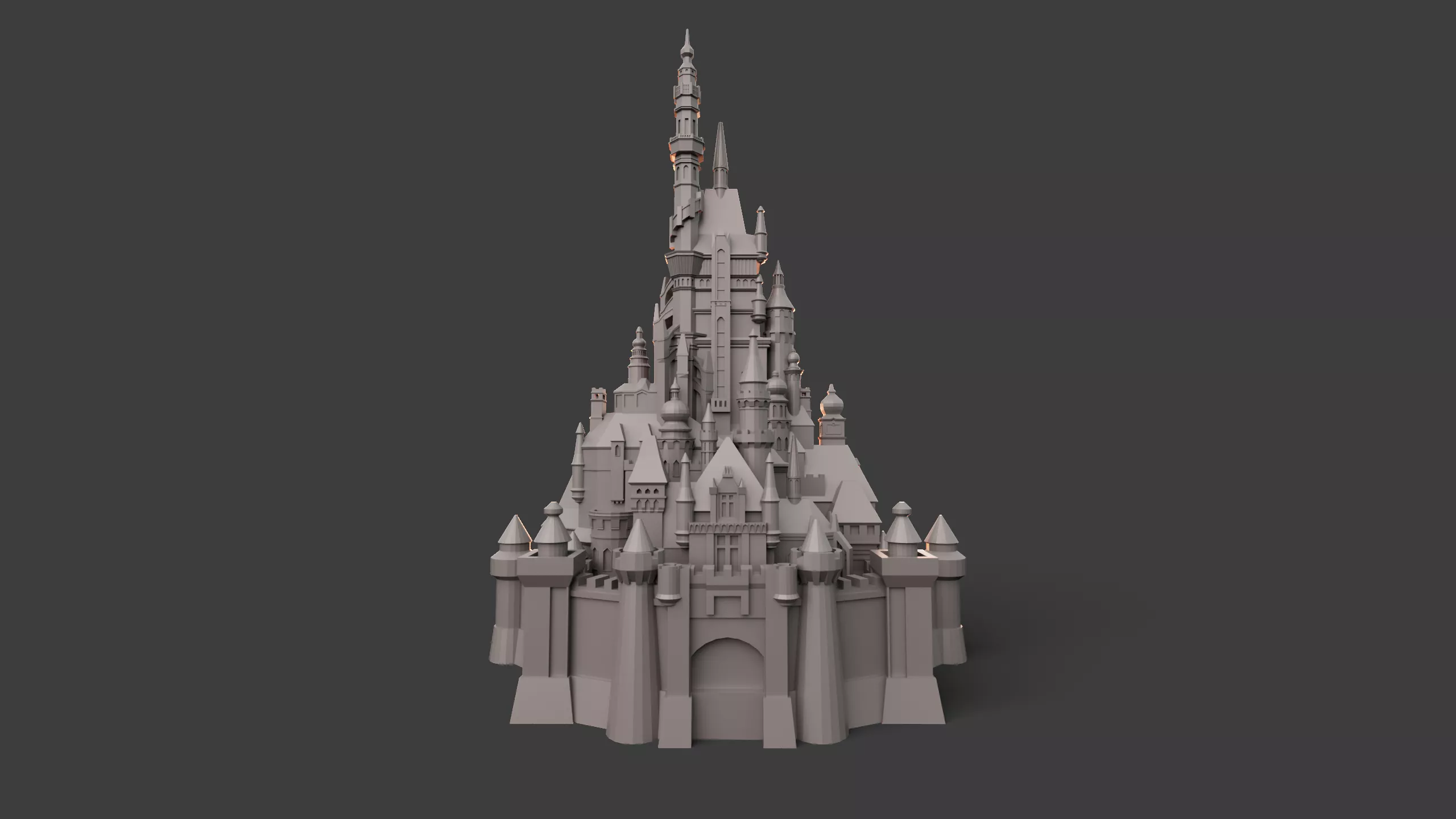 Hong Kong DisneyLand Castle 3D print model