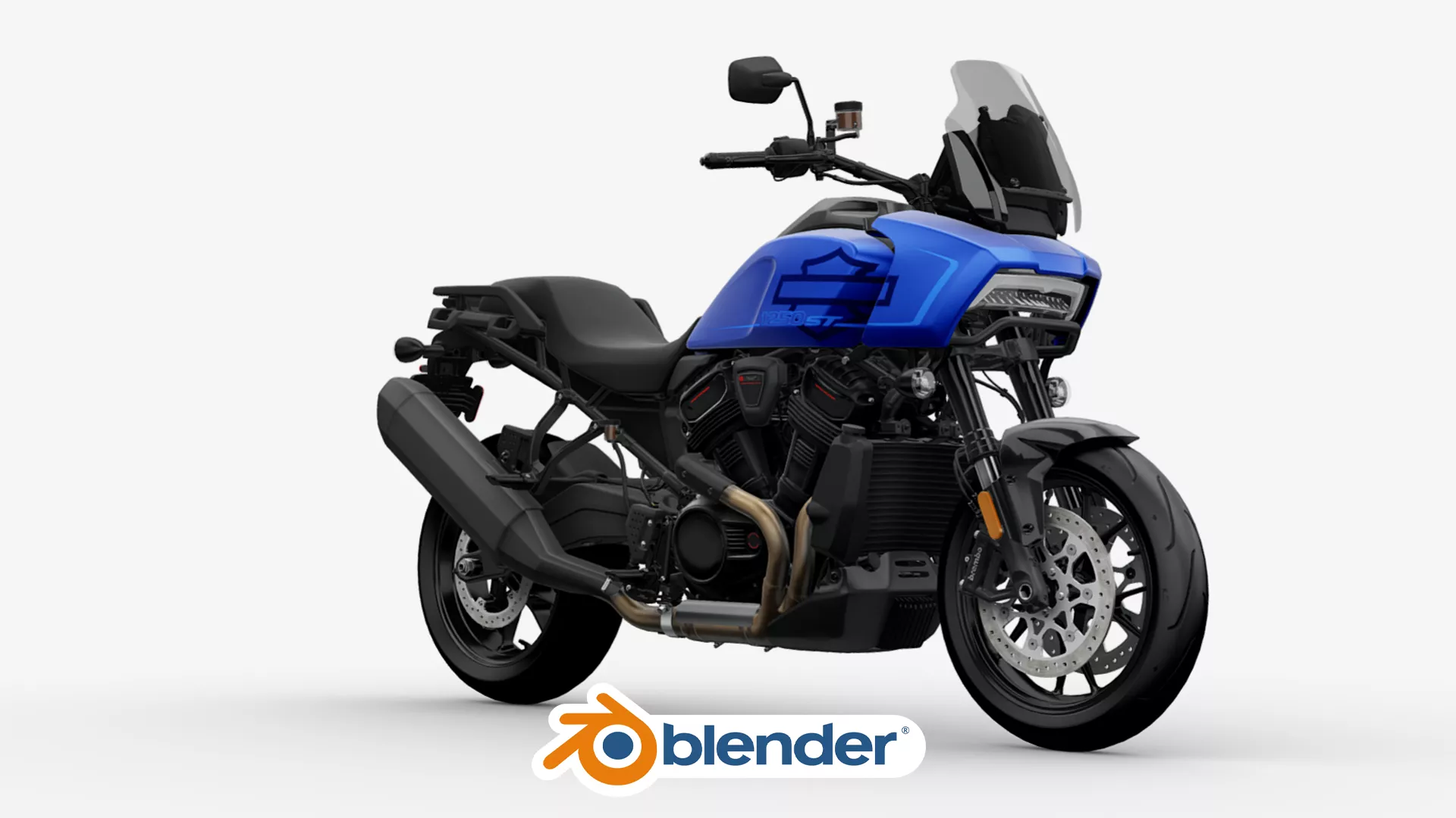 2026 Harley Davidson Pan America 1250 ST Motorcycle Bike Low-poly 3D model