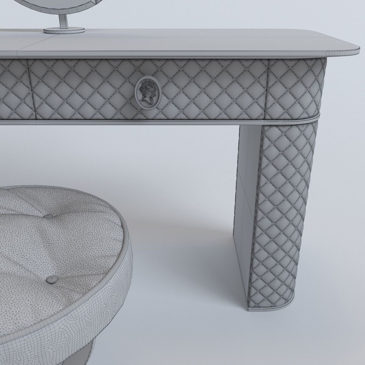 Alberta Salotti Penelope MakeUp and chair  3D model_9