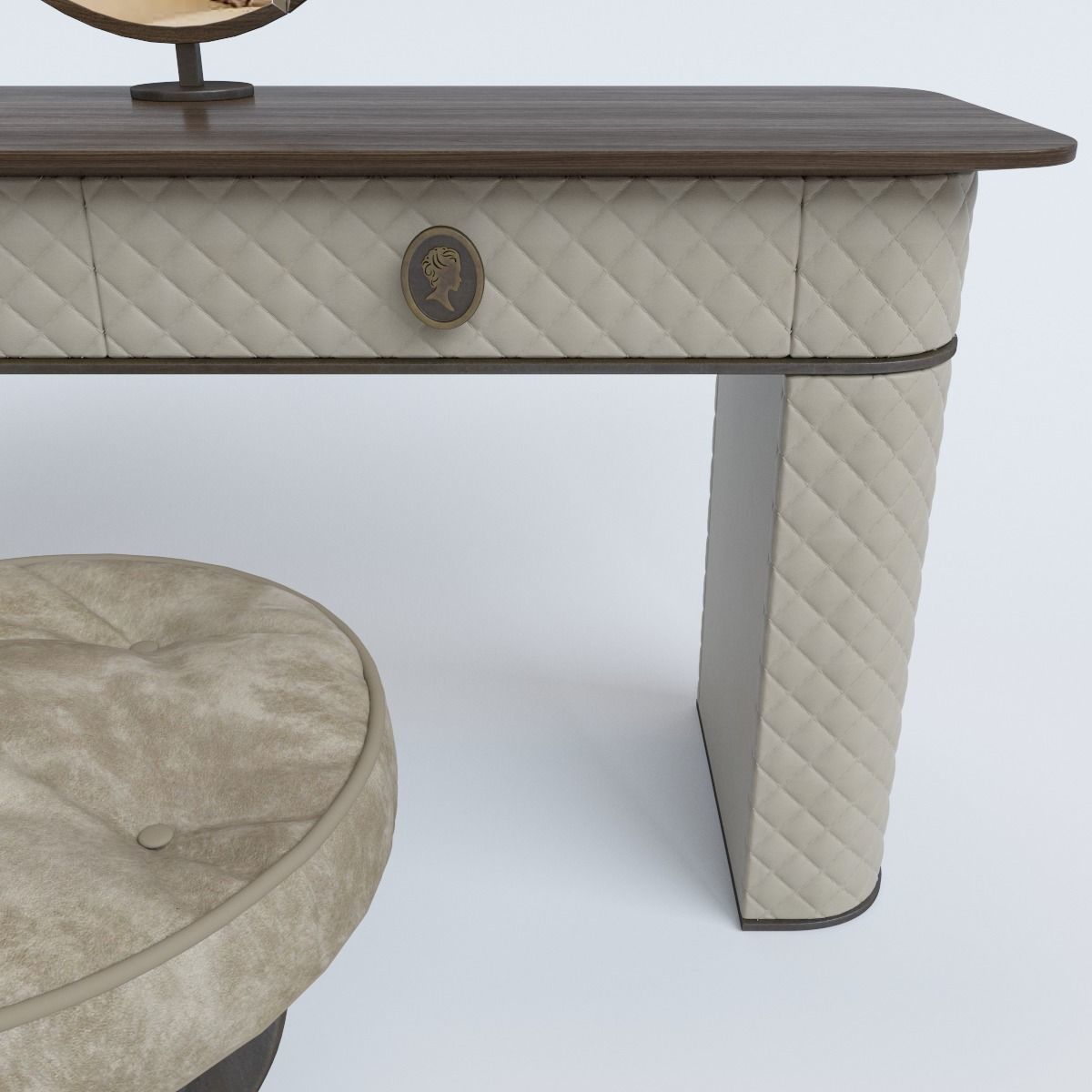 Alberta Salotti Penelope MakeUp and chair  3D model_4