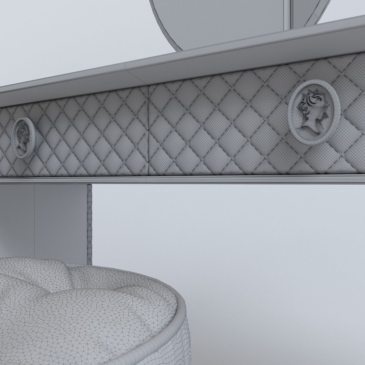 Alberta Salotti Penelope MakeUp and chair  3D model_8