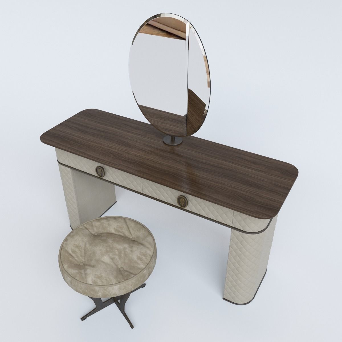 Alberta Salotti Penelope MakeUp and chair  3D model_5