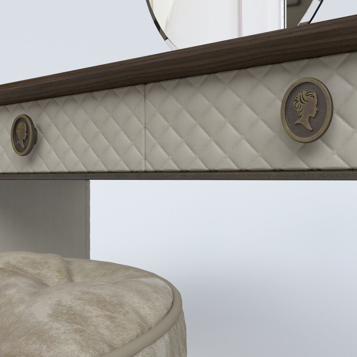 Alberta Salotti Penelope MakeUp and chair  3D model_3