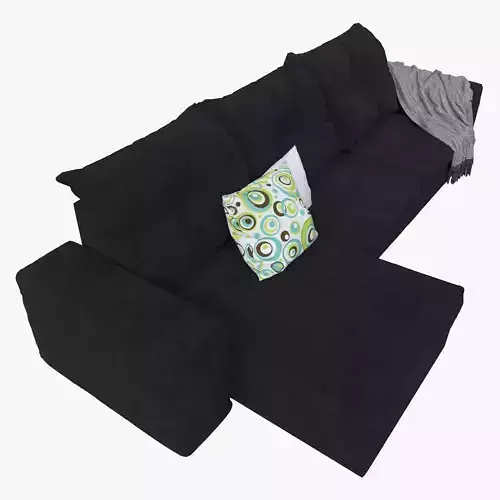 gautier Domino dark purple 3D model