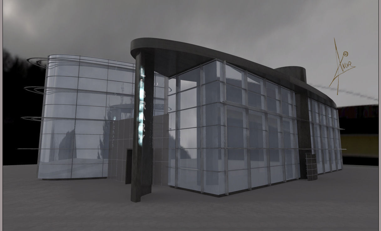 Library - architectural 3D model_3