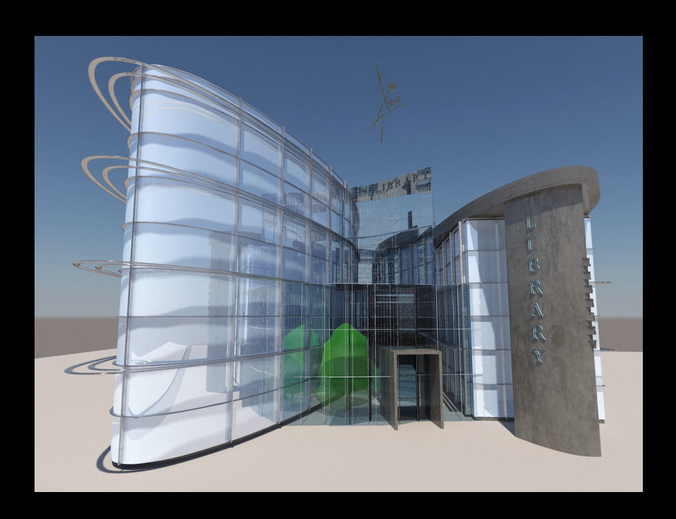 Library - architectural 3D model_6