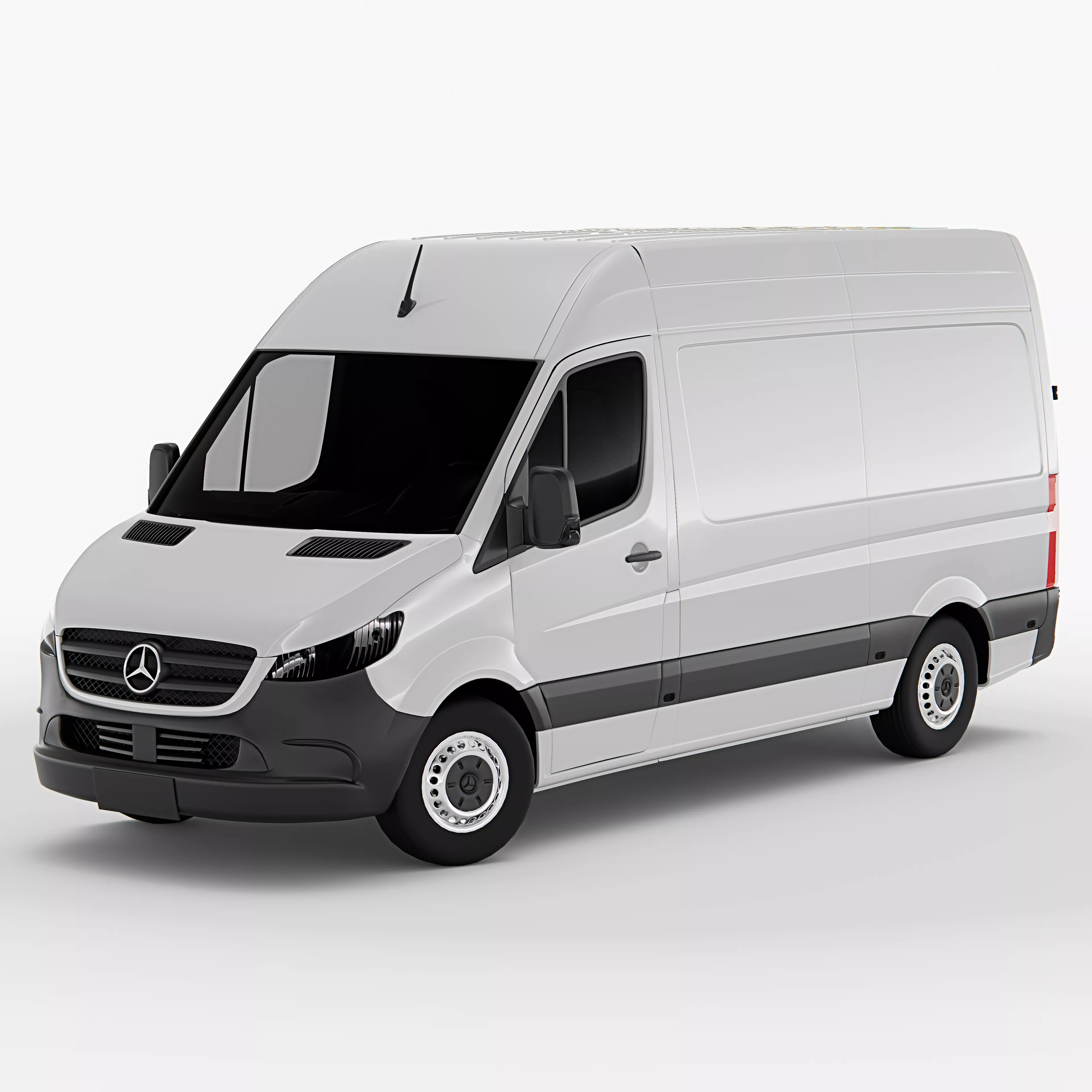 Mercedes Benz Sprinter Van Rigged 3D model