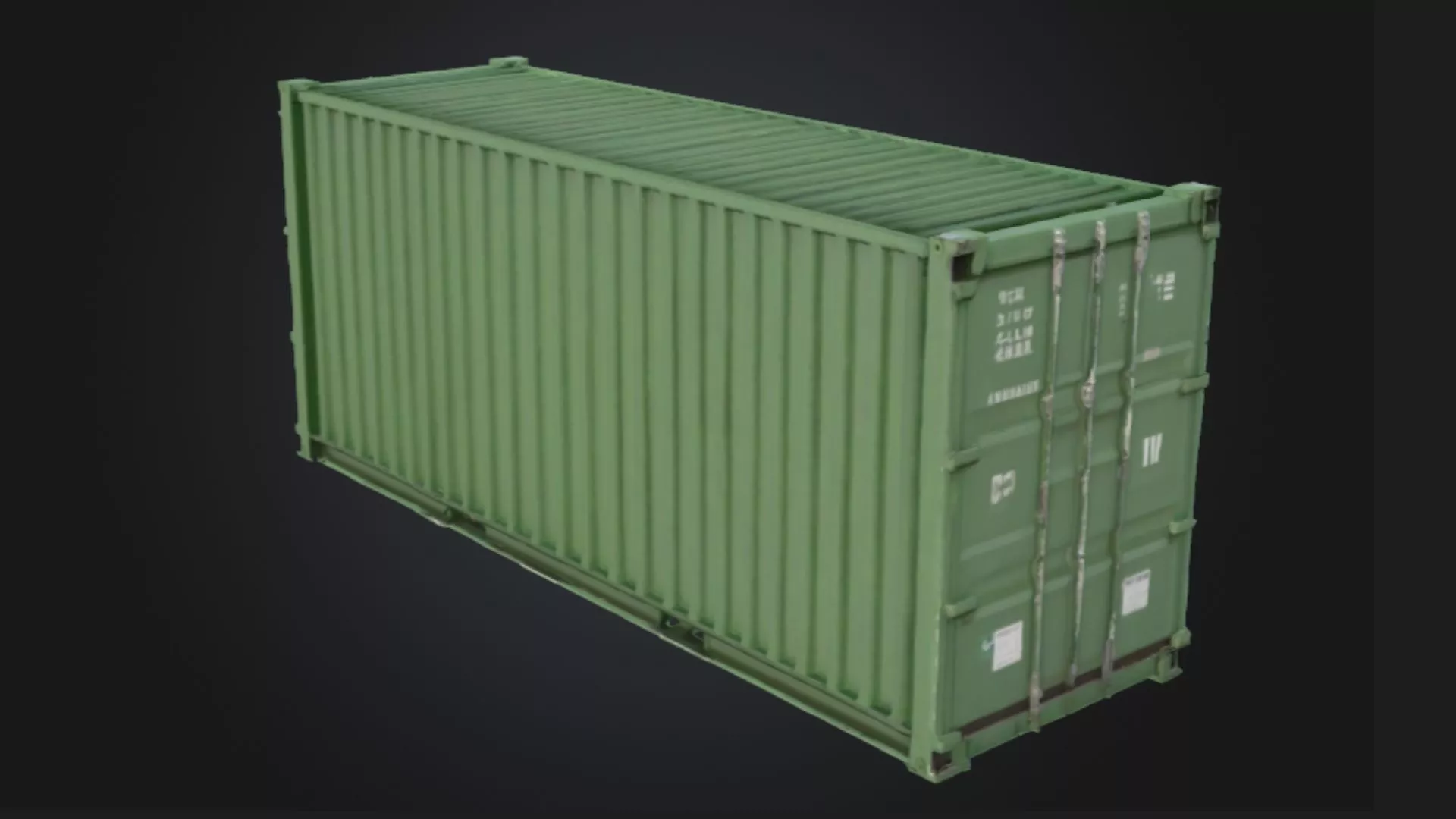 Shipping Container 3D Model 3D model