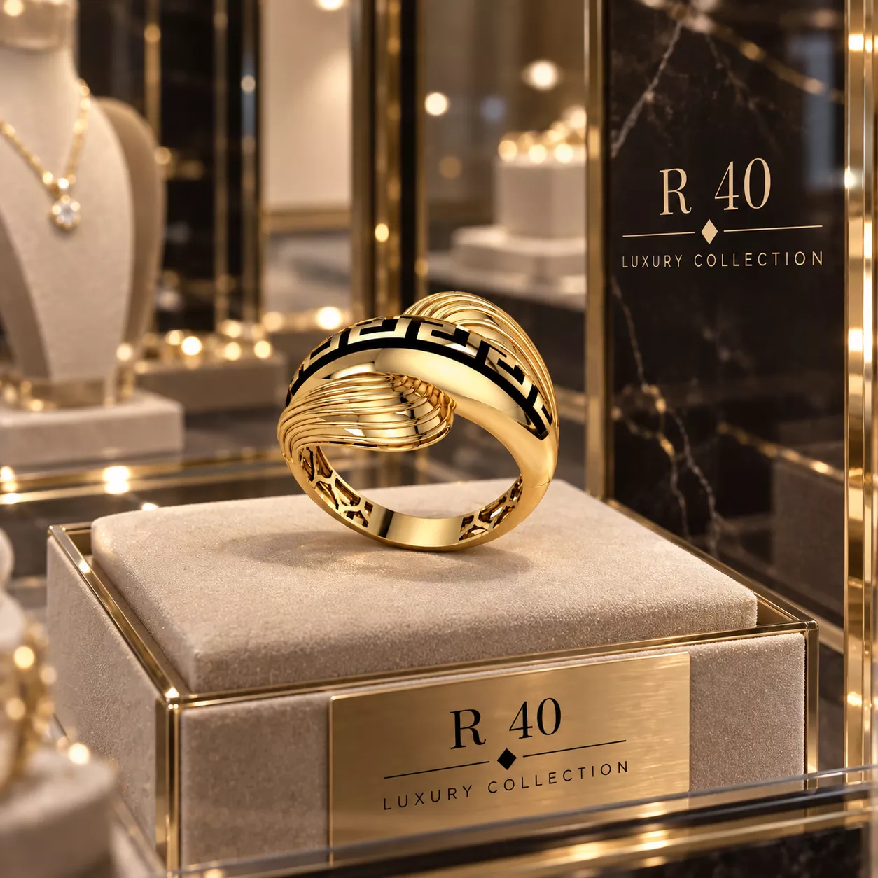 Elegant and stylish ring 3D print model