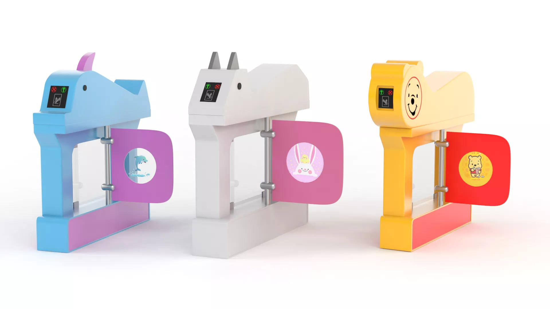 Turnstile Gate Collection 3D model