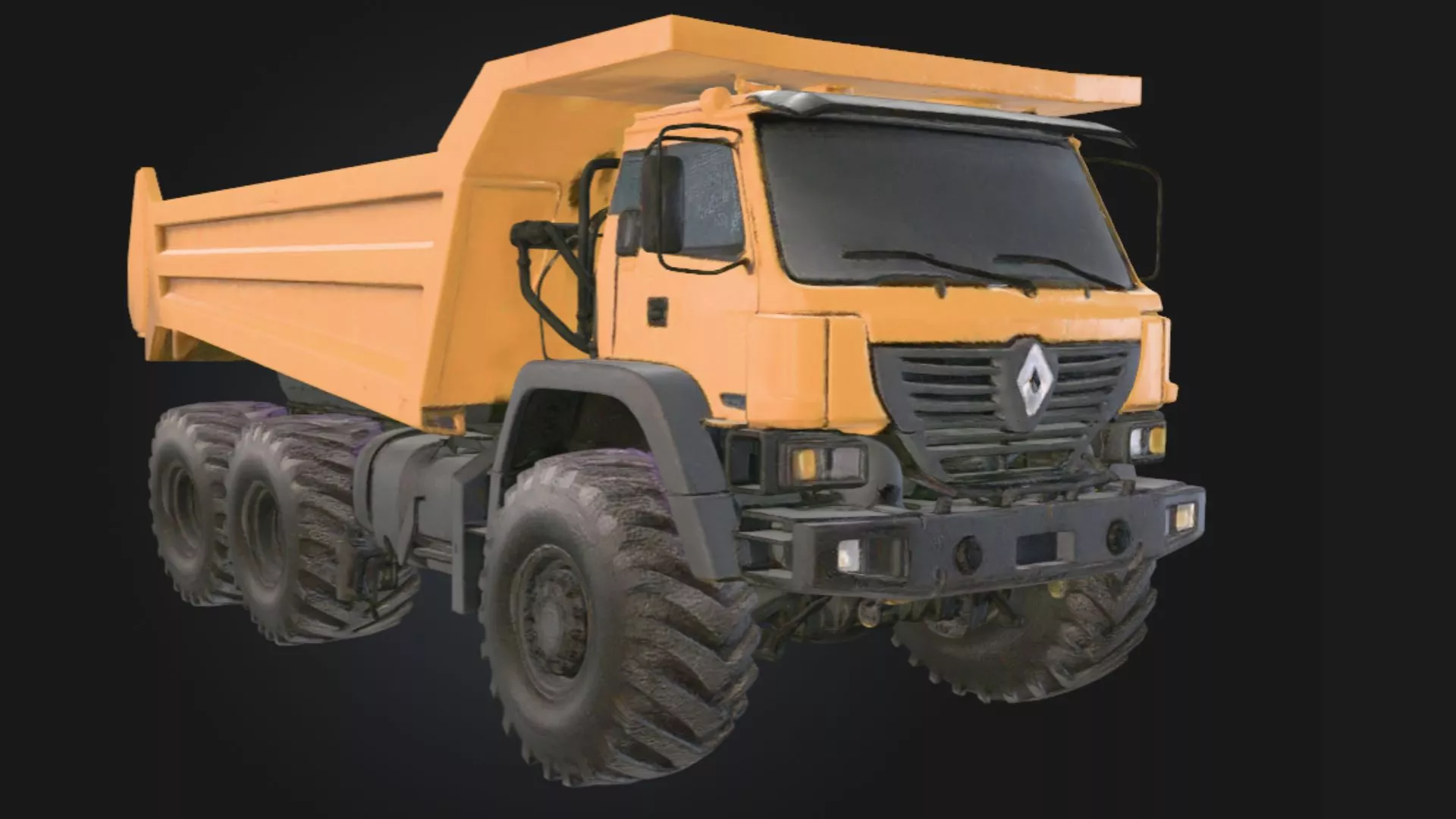 Golden Workhorse Dump Truck 3D Model 3D model