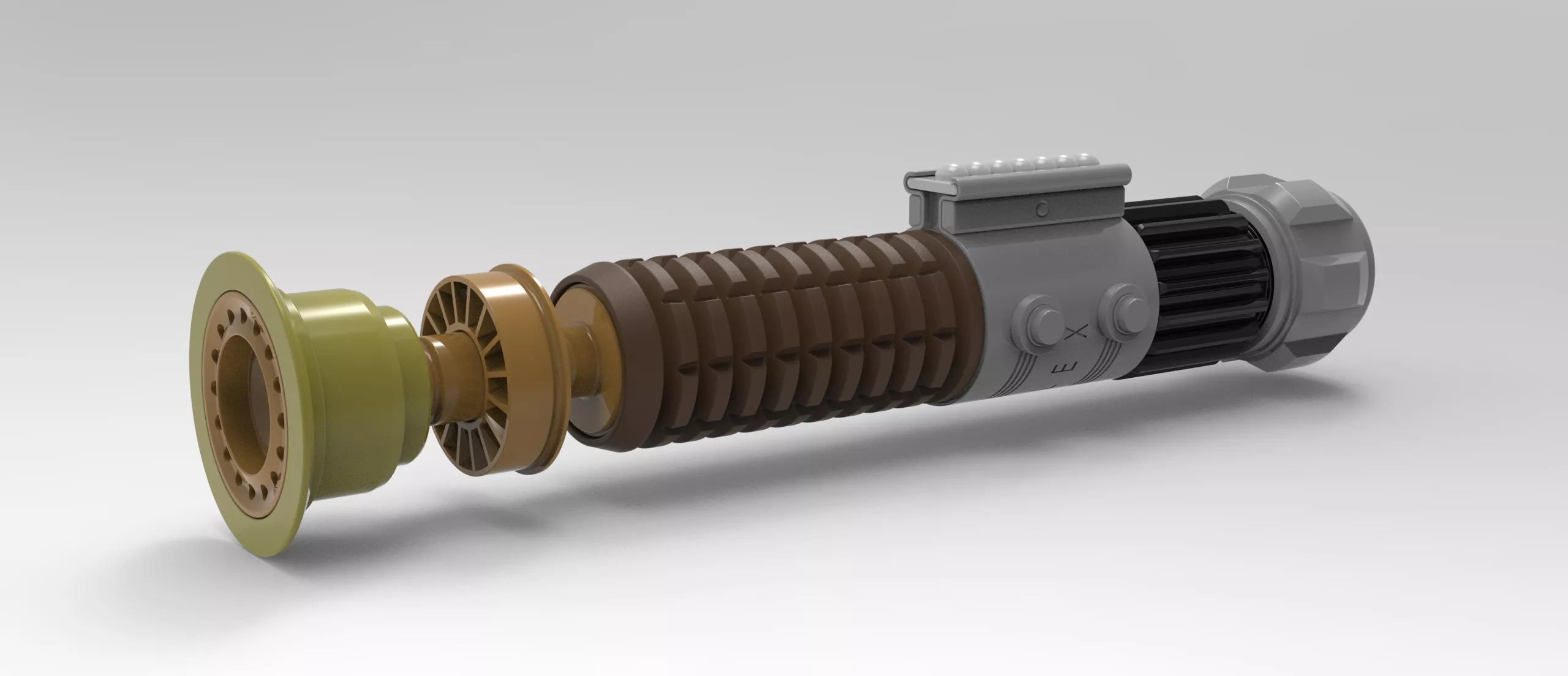 Obi Wan Kenobi Lightsaber A New Hope 3D print model