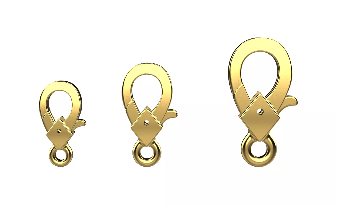 Carabineer clasp lobster 3D print model